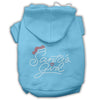 Christmas Pet Hoodie Rhinestone, Santa's Girl