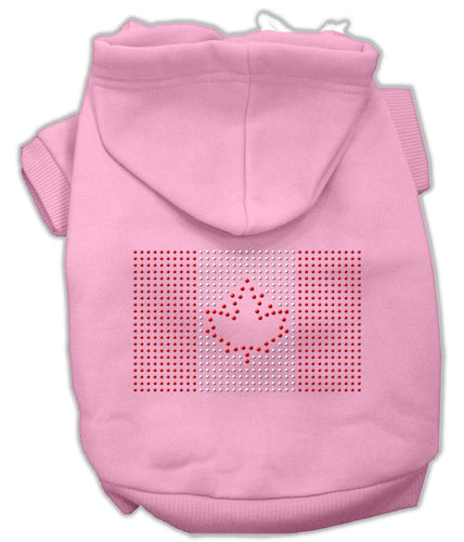 Pet Hoodie Rhinestone, Canadian Flag