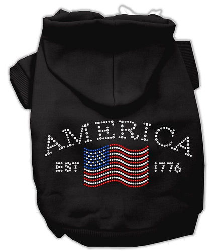 Pet Hoodie Rhinestone, Classic American