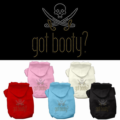 Pet Hoodie Rhinestone, Got Booty?