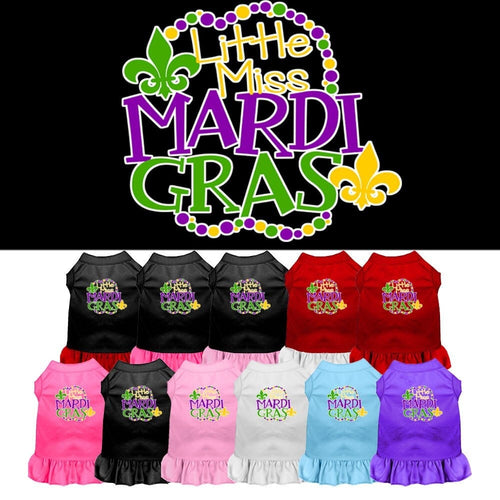 Pet Dress Little Miss Mardi Gras