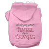 Christmas Pet Hoodie Rhinestone, Don't Get Your Tinsel In A Tangle