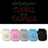 Christmas Pet Hoodie Rhinestone, Don't Get Your Tinsel In A Tangle