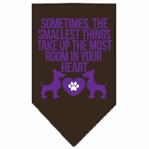 Pet and Dog Bandana Screen Printed, Sometimes, The Smallest Things Take Up The Most Room In Your Heart