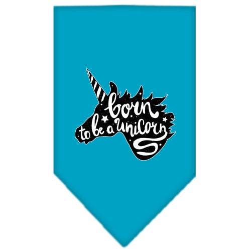 Pet and Dog Bandana Screen Printed, Born To Be A Unicorn