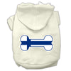 Pet, Dog & Cat Hoodie Screen Printed, Bone Shaped Finland Flag