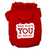 Pet Hoodie Screen Printed, Fetch