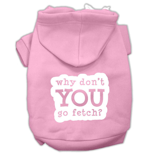 Pet Hoodie Screen Printed, Fetch