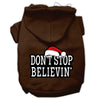Christmas Pet Hoodie, Don't Stop Believin