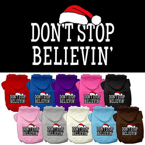 Christmas Pet Hoodie, Don't Stop Believin