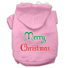 Christmas Pet Hoodie Screen Printed, Merry Christmas