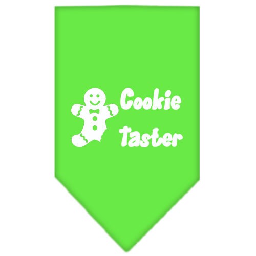 Christmas Pet and Dog Bandana Screen Printed, Cookie Taster