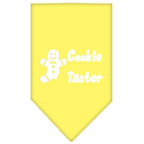 Christmas Pet and Dog Bandana Screen Printed, Cookie Taster