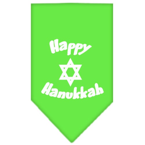 Pet and Dog Bandana Screen Printed, Happy Hanukkah