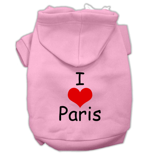 Pet Hoodie I Love Paris
