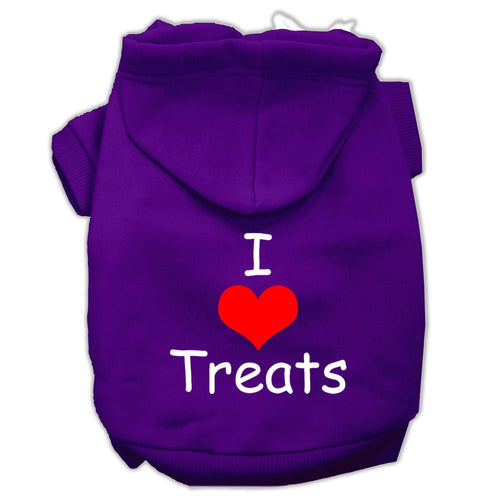 Pet Hoodie I Love Treats