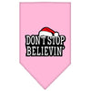 Christmas Pet and Dog Bandana Screen Printed, Don't Stop Believin'