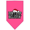 Christmas Pet and Dog Bandana Screen Printed, Don't Stop Believin'