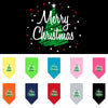 Christmas Pet and Dog Bandana Screen Printed, Scribble Merry Christmas