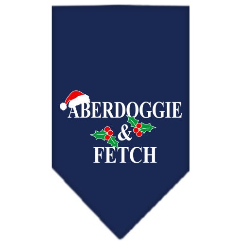 Christmas Pet and Dog Bandana Screen Printed, Aberdoggie Christmas