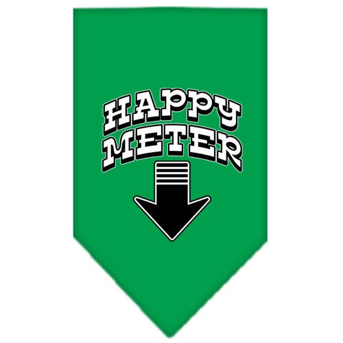Pet and Dog Bandana Screen Printed, Happy Meter