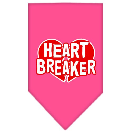 Pet and Dog Bandana Screen Printed, Heart Breaker