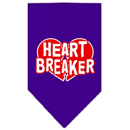 Pet and Dog Bandana Screen Printed, Heart Breaker
