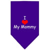 Pet and Dog Bandana Screen Printed, I Love My Mommy