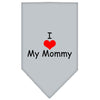 Pet and Dog Bandana Screen Printed, I Love My Mommy