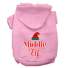 Christmas Pet Hoodie Screen Printed, Middle Elf