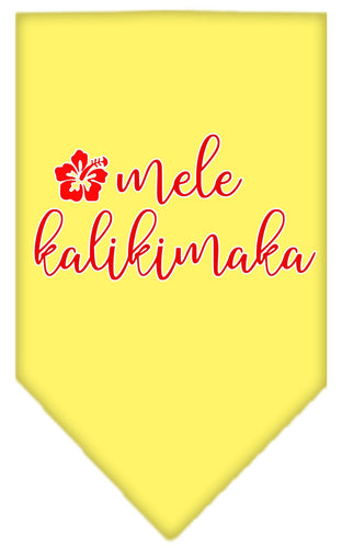Christmas Pet and Dog Bandana Screen Printed, Mele Kalikimaka