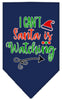 Christmas Pet and Dog Bandana Screen Printed, I Can't, Santa Is Watching