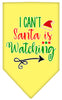Christmas Pet and Dog Bandana Screen Printed, I Can't, Santa Is Watching