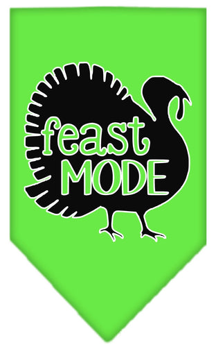 Pet and Dog Bandana Screen Printed, Feast Mode