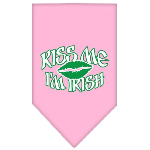 Pet and Dog Bandana Screen Printed, Kiss Me I'm Irish