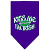 Pet and Dog Bandana Screen Printed, Kiss Me I'm Irish