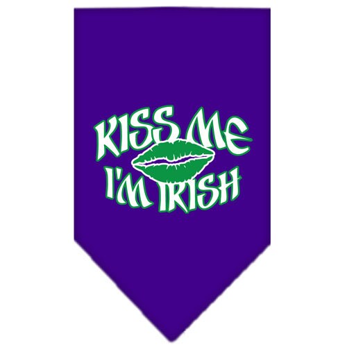 Pet and Dog Bandana Screen Printed, Kiss Me I'm Irish