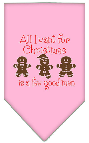 Christmas Pet and Dog Bandana Screen Printed, All I Want For Christmas Is A Few Good Men