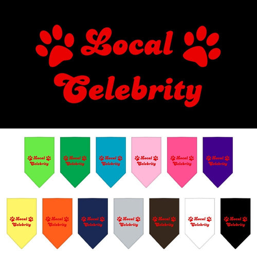 Pet and Dog Bandana Screen Printed, Local Celebrity