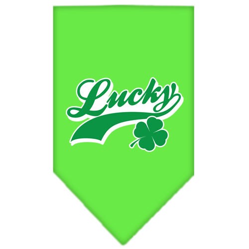 Pet and Dog Bandana Screen Printed,  Lucky Swoosh