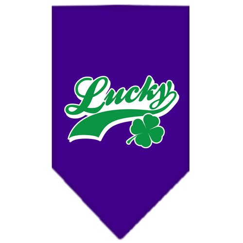 Pet and Dog Bandana Screen Printed,  Lucky Swoosh