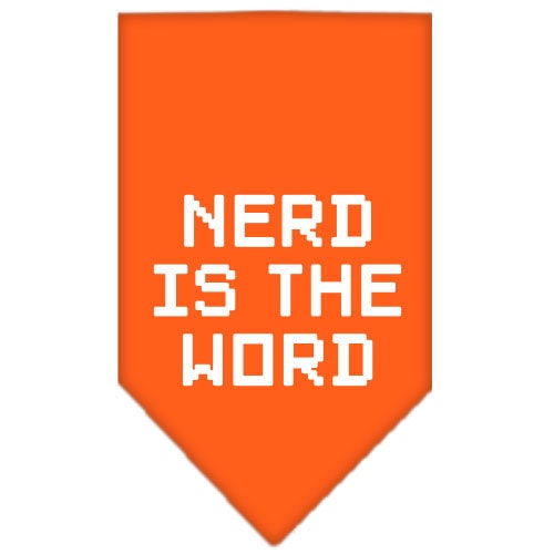 Pet and Dog Bandana Screen Printed, Nerd Is The Word