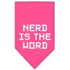 Pet and Dog Bandana Screen Printed, Nerd Is The Word