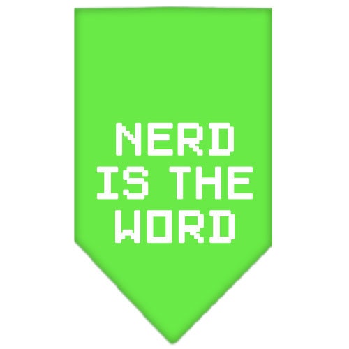 Pet and Dog Bandana Screen Printed, Nerd Is The Word