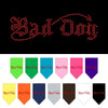 Pet and Dog Bandana Rhinestone, Bad Dog