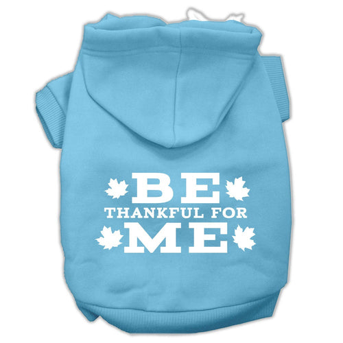 Thanksgiving Pet Dog & Cat Hoodie Screen Printed, Be Thankful for Me