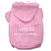 Pet Hoodie I Really Did Eat The Homework