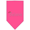Christmas Pet and Dog Bandana Rhinestone, Believe