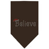 Christmas Pet and Dog Bandana Rhinestone, Believe