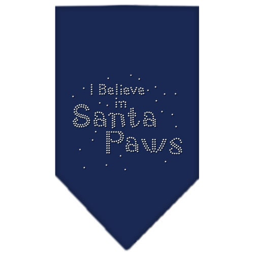 Christmas Pet and Dog Bandana Rhinestone, I Believe In Santa Paws